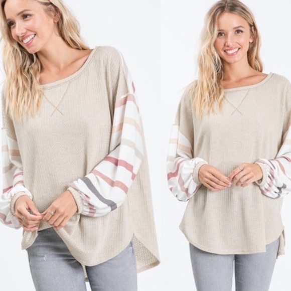 MARY KATE Multicolor Stripes Long sleeve top - Picture 4 of 5